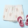 GOTS Baumwolljersey Hase mit Blume Digitaldruck – elfenbein,  thumbnail number 5