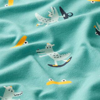 Baumwolljersey Skate-Krokodil | PETIT CITRON – mint, 