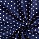 Baumwollpopeline mittellgroße Sterne – marineblau/weiss,  thumbnail number 5