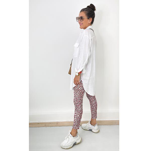 FRINGE ME Leo Pink – wollweiss/pink | Albstoffe | Hamburger Liebe, image number 9