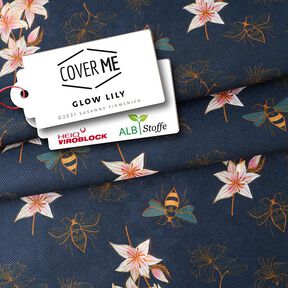 SHIELD CoverMe HEIQ Viroblock Glow Lily – marineblau | Albstoffe, 