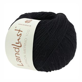 LANDLUST Alpaca Merino 100, 50g | Lana Grossa – schwarz, 
