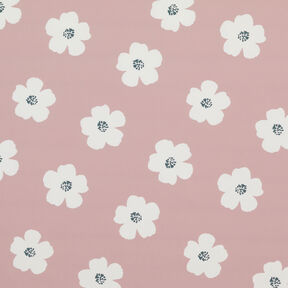 Regenjackenstoff grosse Blumen – altrosa, 