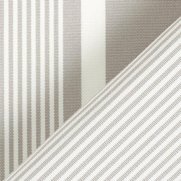 Outdoorstoff Canvas Streifenmix – hellgrau/weiss,  image number 5