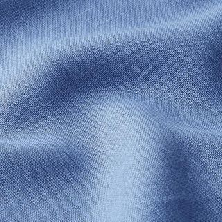 Leinenstoff Uni – stahlblau, 