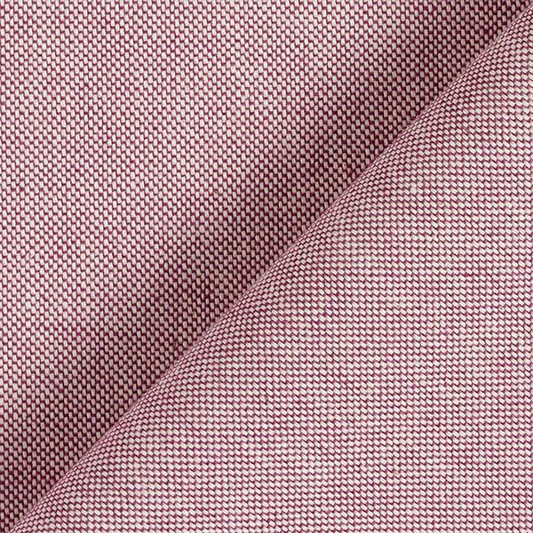 Dekostoff Halbpanama Chambray recycelt – beere | Reststück 100cm