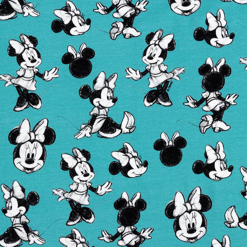 Baumwolljersey Minnie Mouse | Disney – hellblau,  image number 1