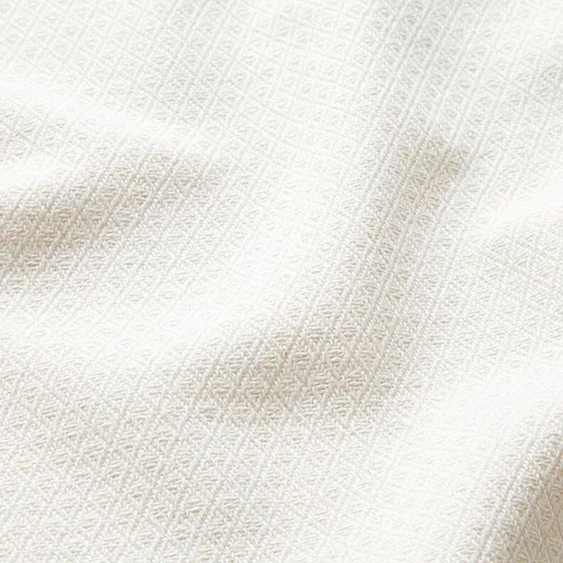 Dekostoff Jacquard kleine Rauten – wollweiss,  image number 2