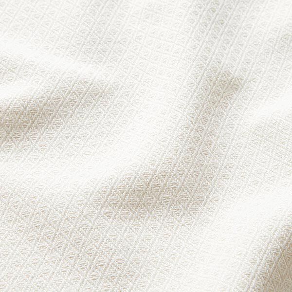 Dekostoff Jacquard kleine Rauten – wollweiss