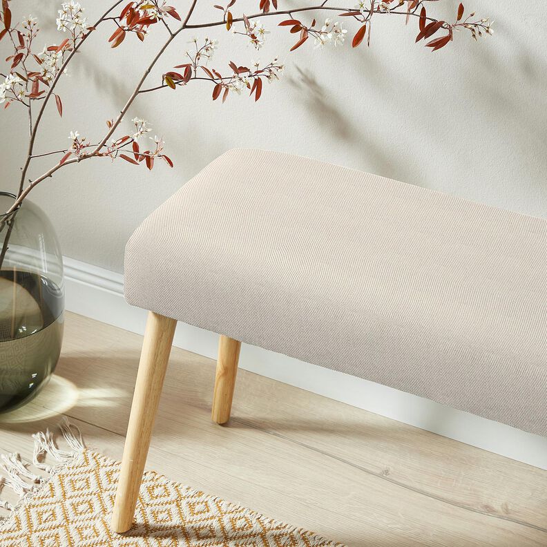 Dekostoff K&ouml;per zweifarbig &ndash; hellbeige/natur,  image number 4