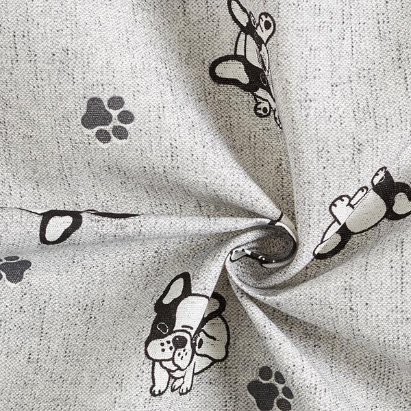 Dekostoff Canvas Bulldogge – grau,  image number 3