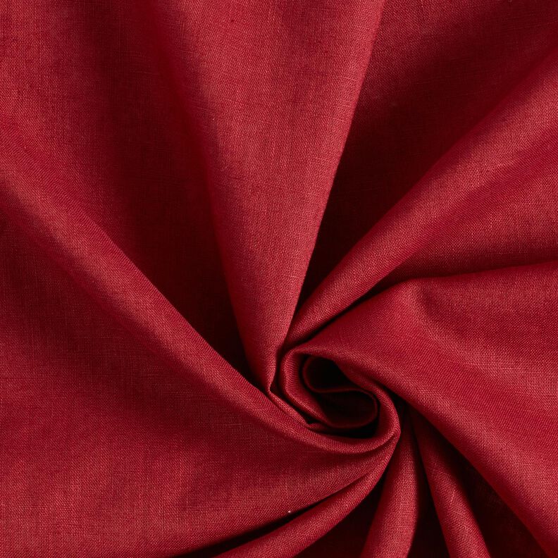 Leichter Leinen-Mix vorgewaschen – karminrot,  image number 1