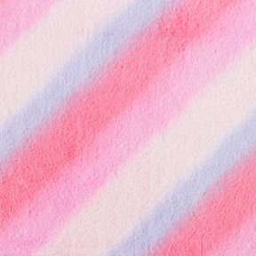 Kunstfell diagonaler Farbverlauf – rosa/flieder, 