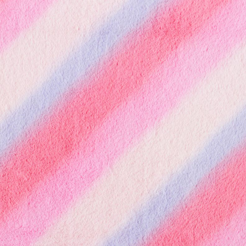 Kunstfell diagonaler Farbverlauf – rosa/flieder,  image number 1