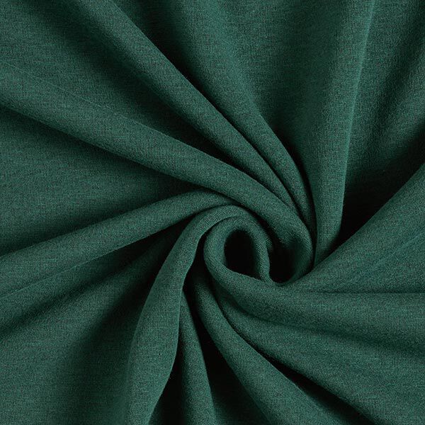 Alpenfleece Kuschelsweat Uni – dunkelgrün | Reststück 50cm