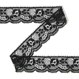 Spitzenband, dezent [20 mm] - schwarz, 