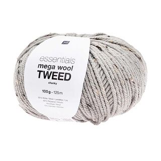 Essentials Mega Wool Tweed Chunky| Rico Design – grau, 