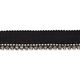 Paspel mit Strass [ 13 mm ] – schwarz,  thumbnail number 1