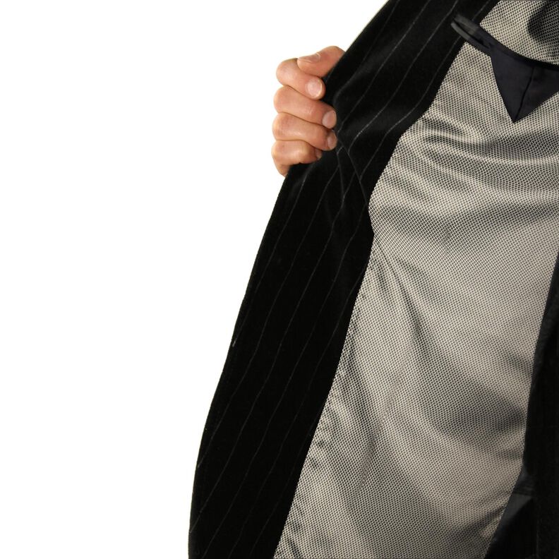 Futterstoff Jacquard kleine Rauten – grau,  image number 4