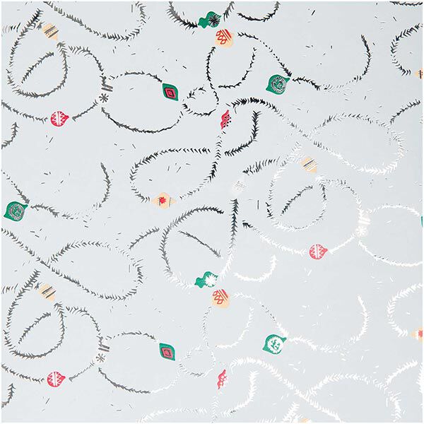 Geschenkpapier Baumschmuck [ 70 cm x 2 m ] | Rico Design – blau,  image number 1