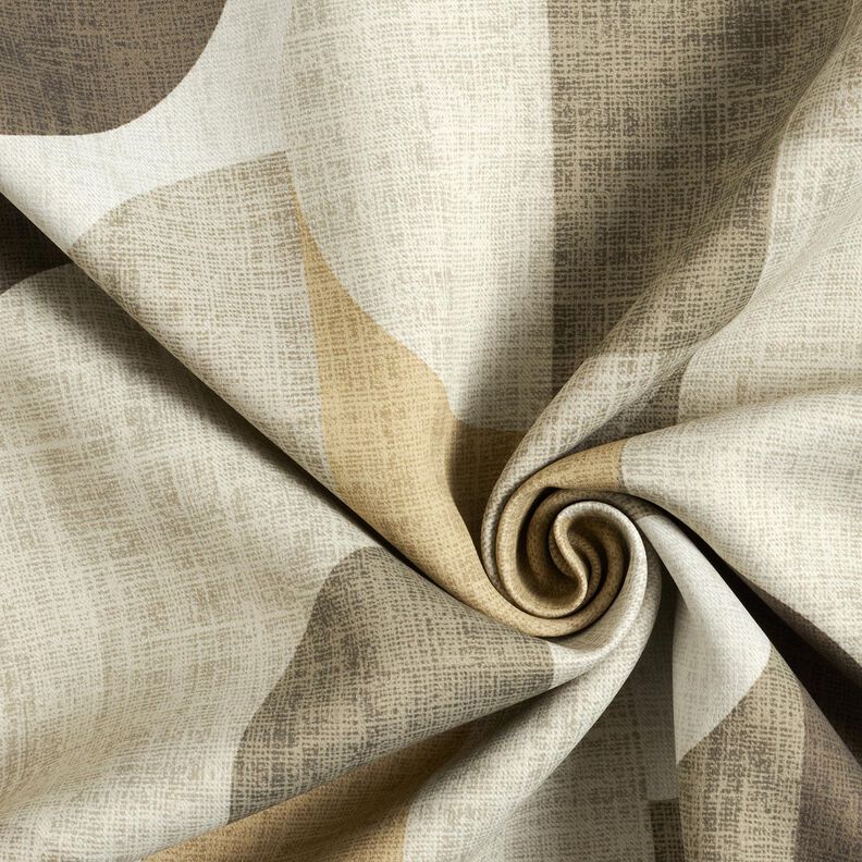 Verdunkelungsstoff abstrakte Bögen – khaki/helltaupe, image number 3