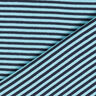 Bündchen Schlauchware Streifen – himmelblau/nachtblau,  thumbnail number 4
