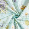 Baumwollstoff Popeline Wildblumen – hellmint/lavendel,  thumbnail number 3