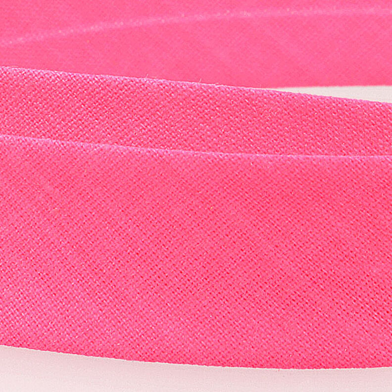 Schrägband Polycotton [20 mm] – neonpink,  image number 2