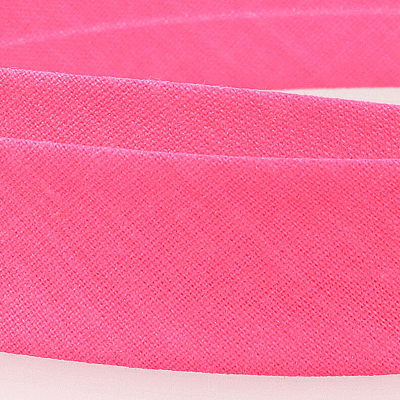 Schrägband Polycotton [20 mm] – neonpink,  image number 2