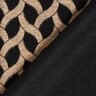 Viskosejersey Glitzer-Zopfmuster – schwarz/apricot,  thumbnail number 4