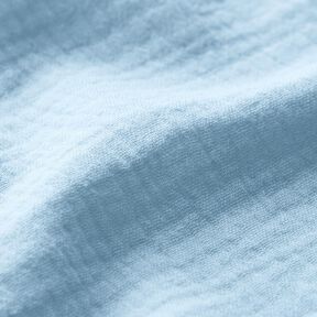 Musselin / Doppel-Krinkel Gewebe – babyblau, 