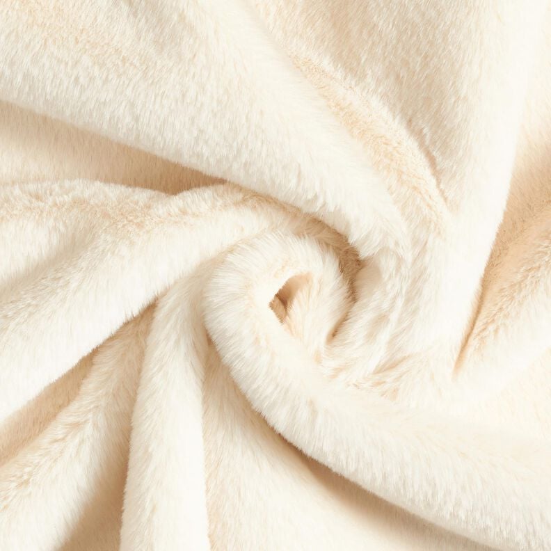 Veloursstoff mit Kunstfell-Abseite – creme,  image number 6