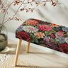 Dekostoff Gobelin große Blumen – schwarz/rot,  thumbnail number 5