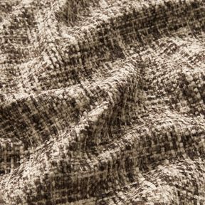 Polsterstoff Velours gepr&auml;gt &ndash; dunkelbraun, 