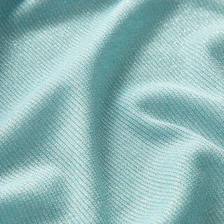 Feiner Rippenstrick Metallicgarn – pastellgrün, 