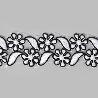 Organdy-Borte Bloom - weiss, 