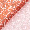 Beschichtete Baumwolle abstrakte Mini-Blätter – orange/weiss,  thumbnail number 5