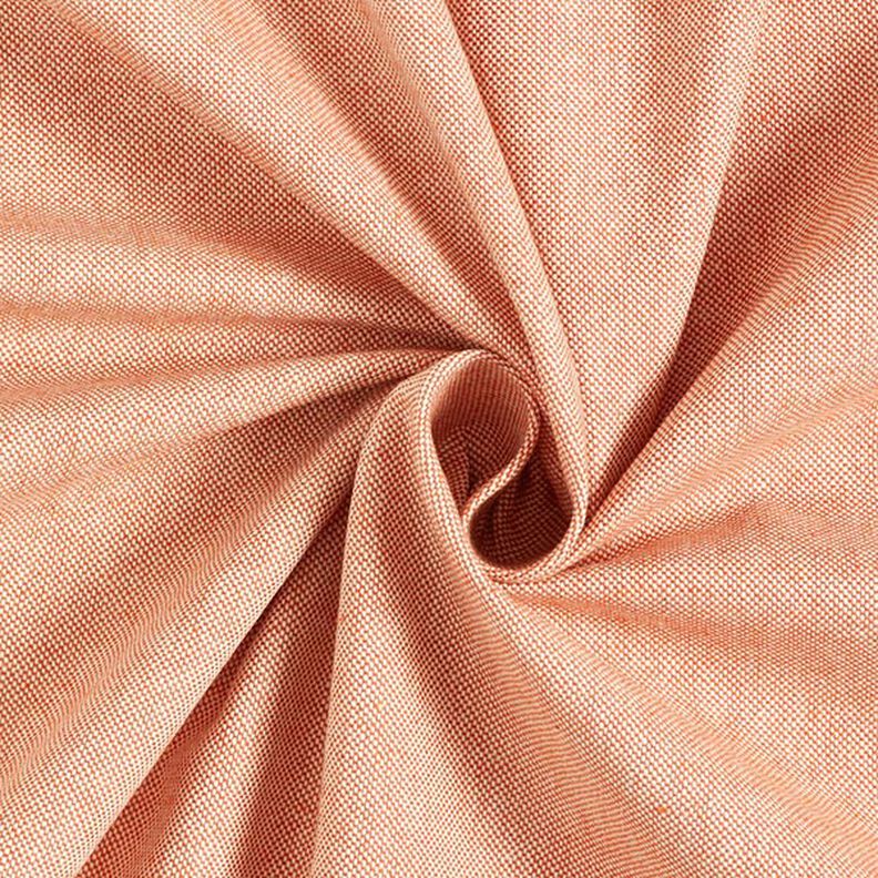 Dekostoff Halbpanama Chambray recycelt – terracotta/natur,  image number 1