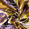 Viskosestoff Retro-Blumen – oliv/lila,  thumbnail number 3