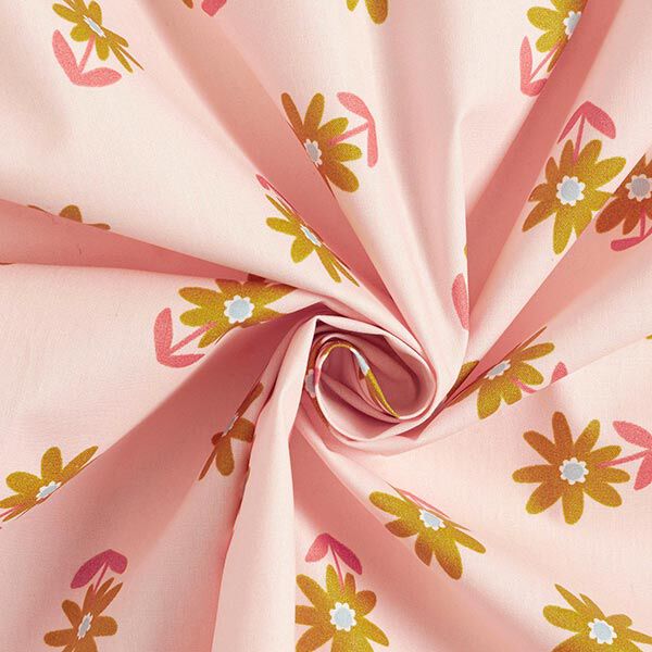Beschichtete Baumwolle Blümchen – lachs, image number 3
