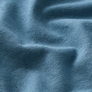 Jersey Baumwoll-Leinen-Mix uni – jeansblau, 