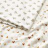 Baumwolljersey Glitzer Herzchen – elfenbein,  thumbnail number 5
