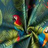 Dekostoff Halbpanama tropische Vögel – dunkelgrün/rot,  thumbnail number 3