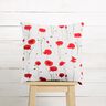 Dekostoff Halbpanama Mohn – weiss/rot,  thumbnail number 7