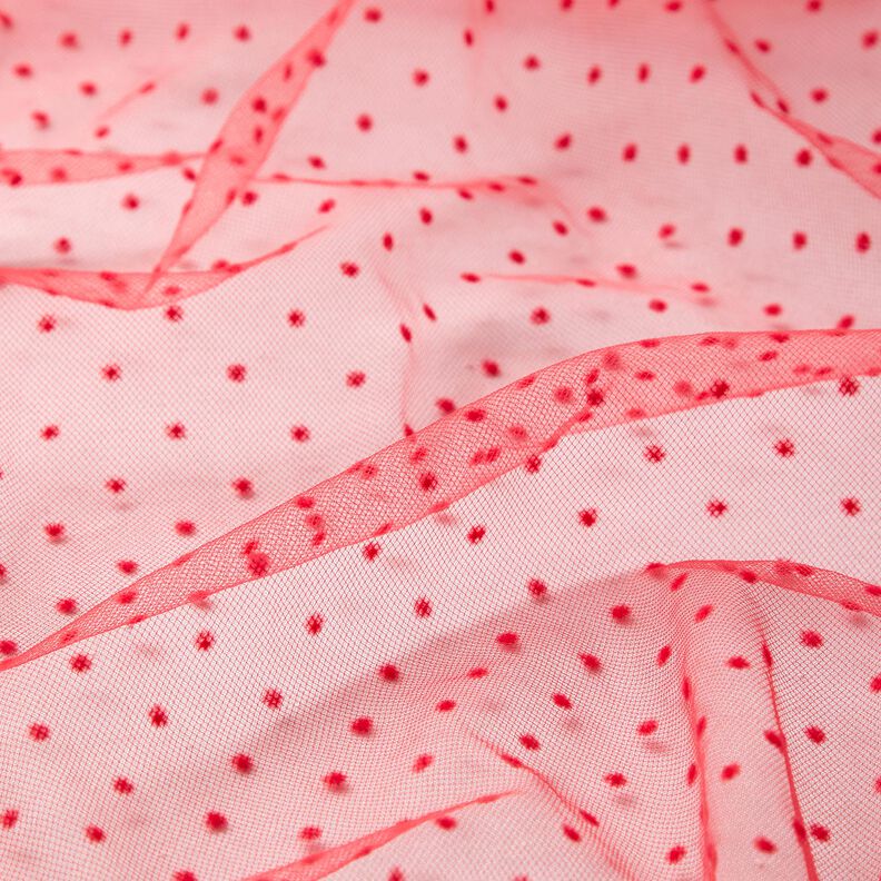 Tüll Samtpunkte – rot,  image number 2