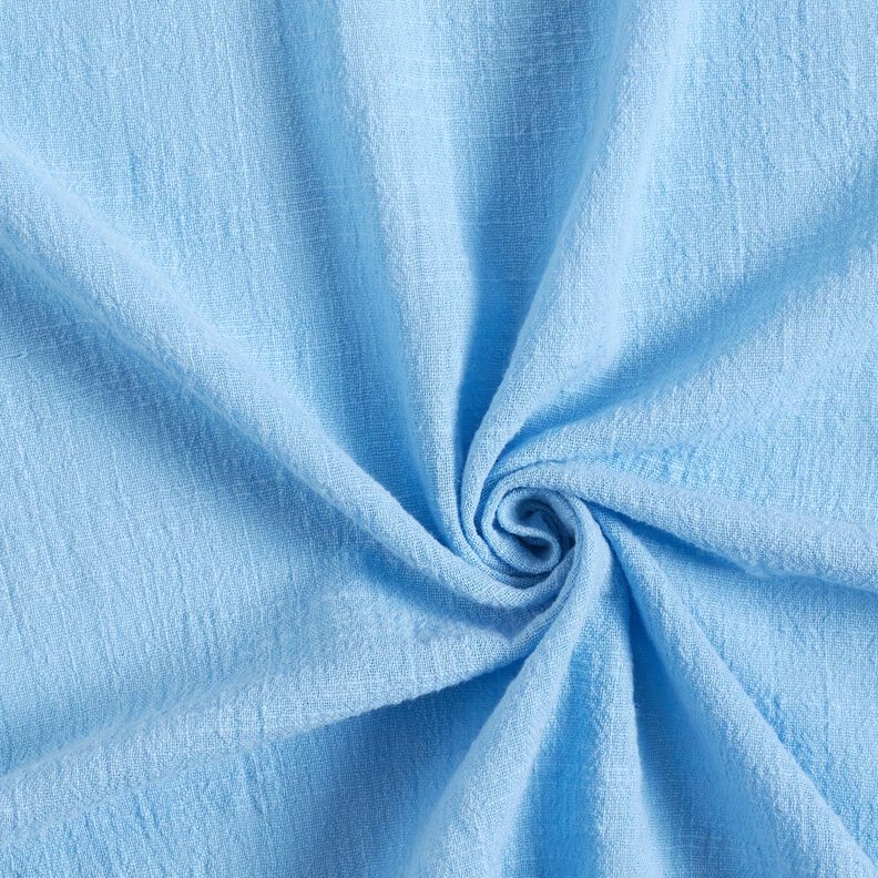 Baumwollstoff Leinenoptik – hellblau | Reststück 70cm,  image number 1