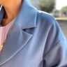 Mantelstoff recyceltes Polyester – jeansblau,  thumbnail number 5