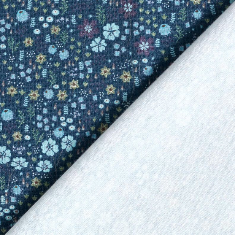 Baumwolljersey Waldblumenwiese Digitaldruck – nachtblau,  image number 4
