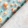 Baumwollpopeline Weltall Digitaldruck – hellblau,  thumbnail number 4