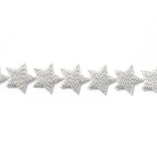 Selbstklebende Sternengirlande [20 mm] -silber metallic, 